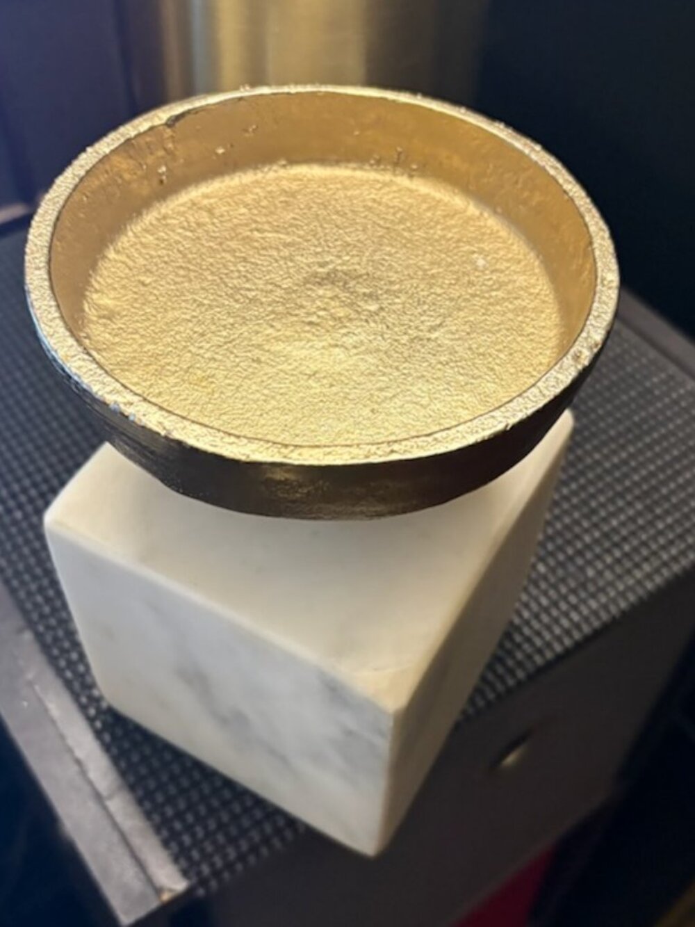 1 Gold + Marble Candle Holder